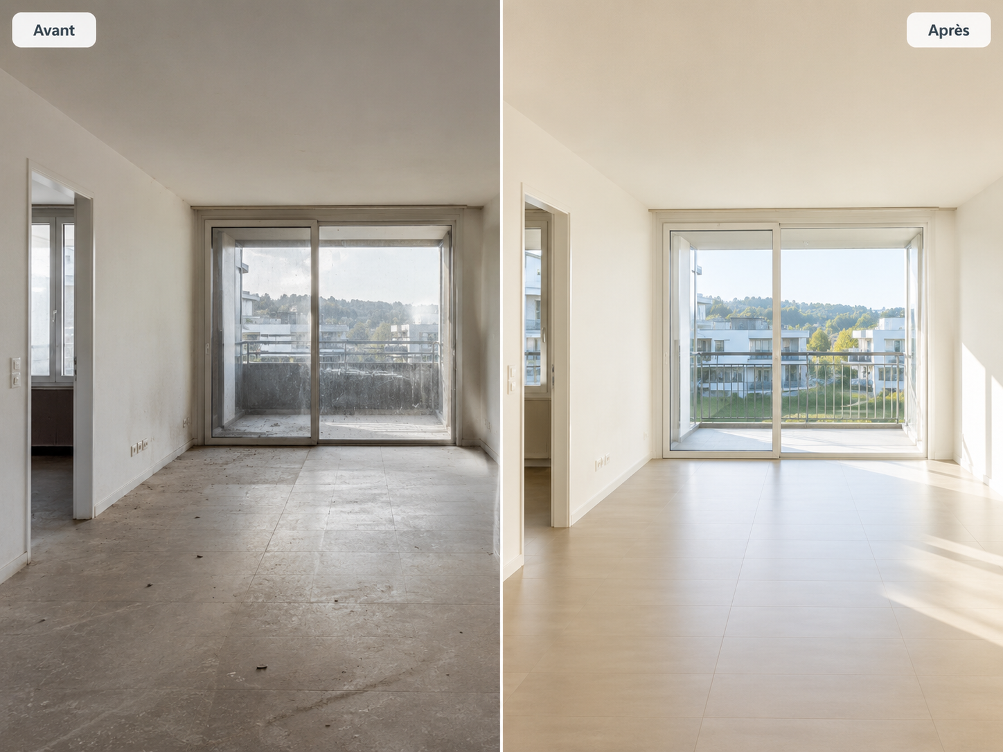 Nettoyage et remise au propre d’un logement vide